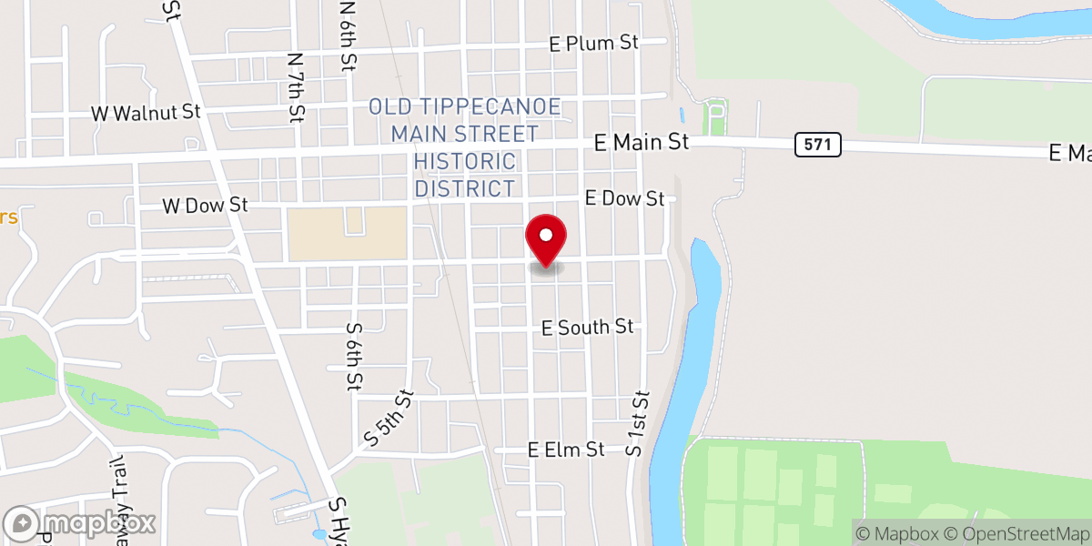 Map showing location of Grace Communion Tipp City