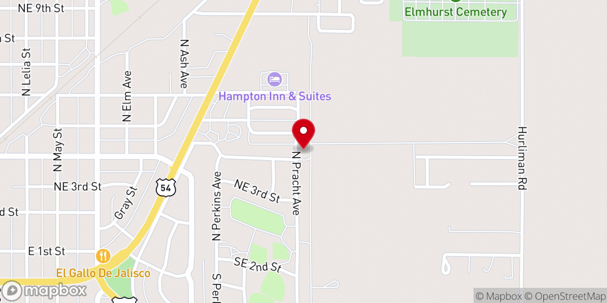 Map showing location of Church of God First