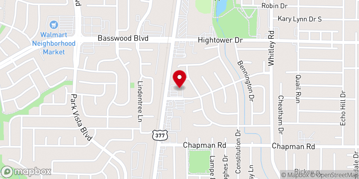 Map showing location of Melkite Catholic Outreach of Dallas Fort Worth