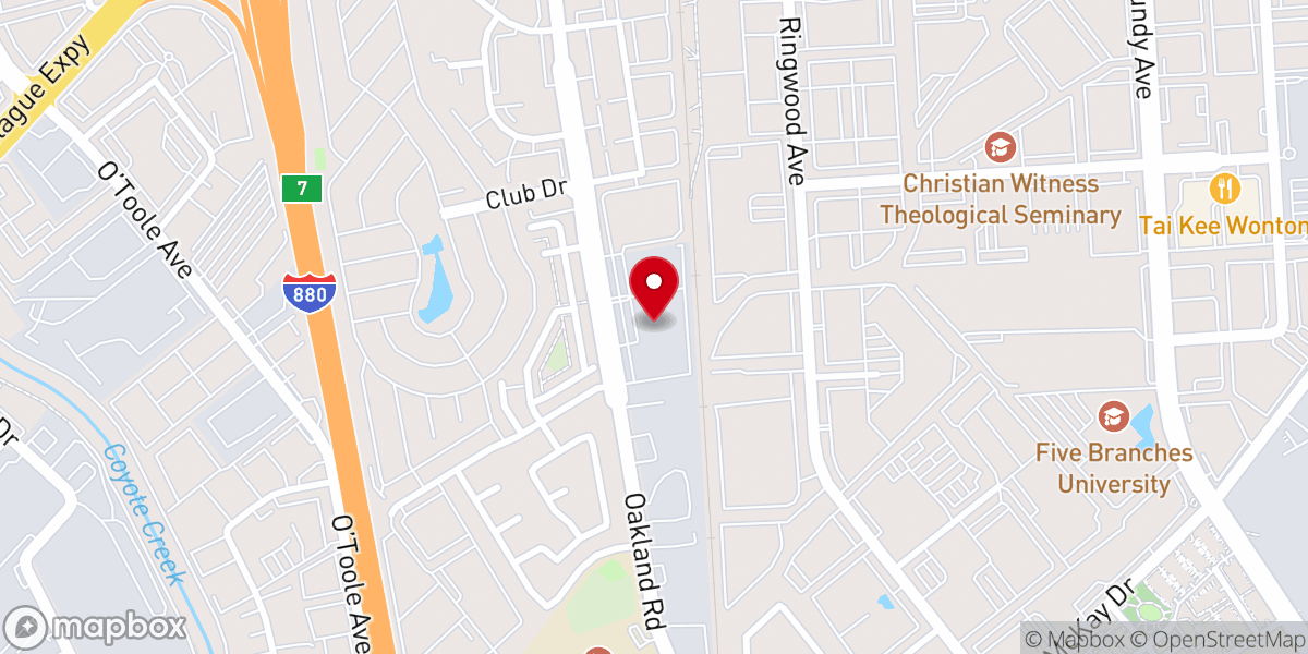 Map showing location of Iglesia de Jesucristo Palabra Miel