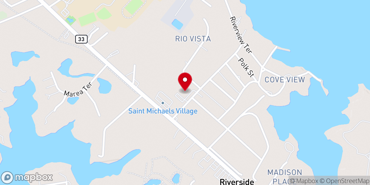 Map showing location of St. Michael's Mission Church