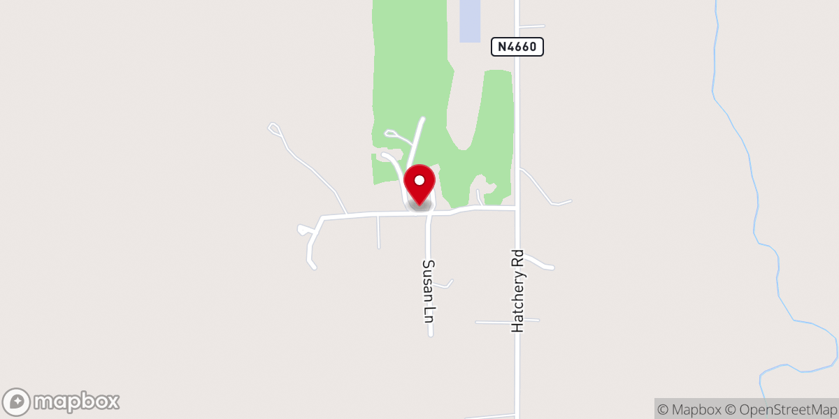 Map showing location of McGee Chapel