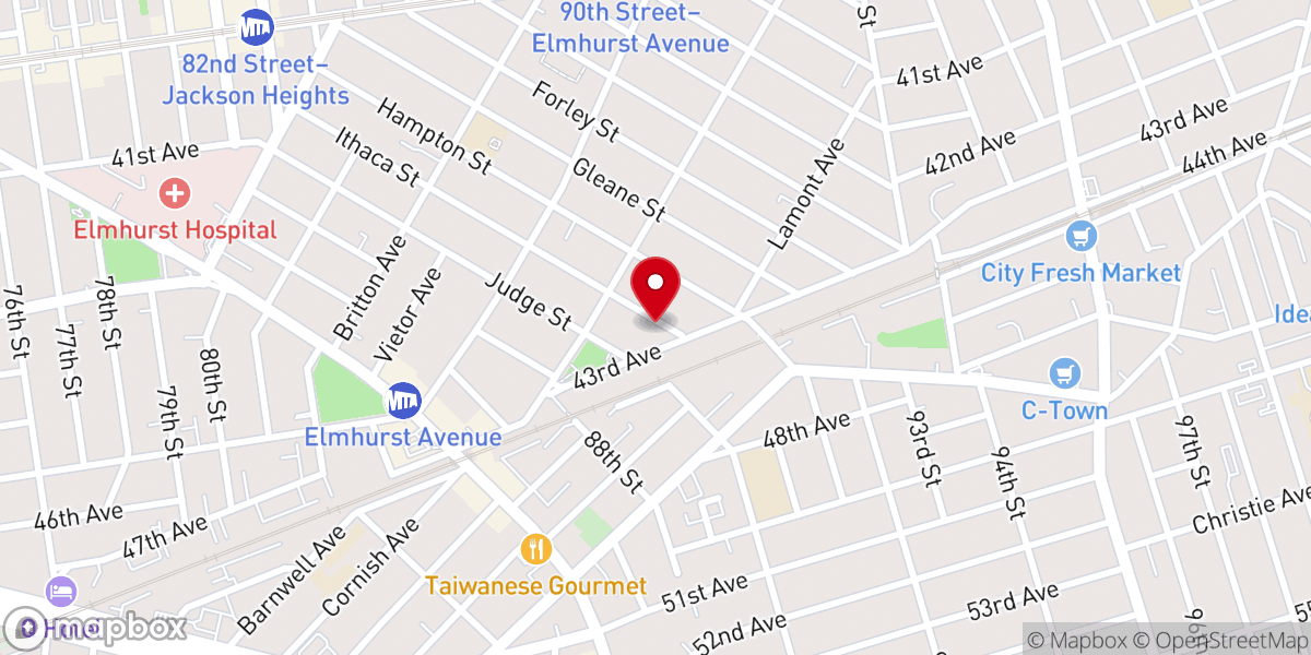 Map showing location of St. Bartholomew Chapel