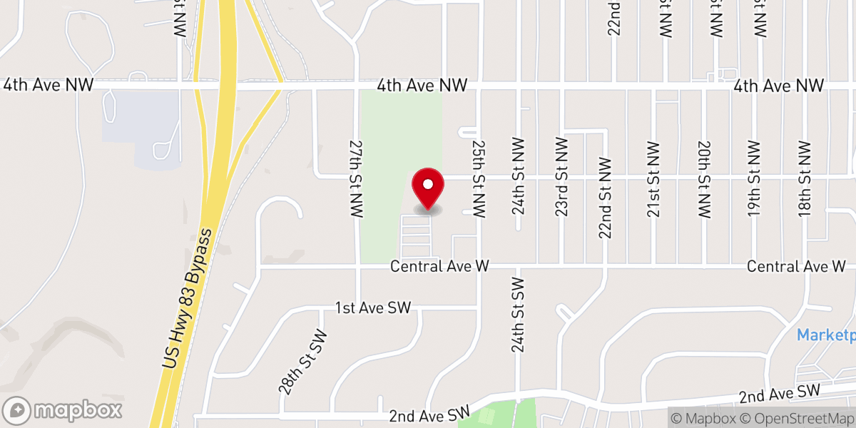 Map showing location of Saint John Church