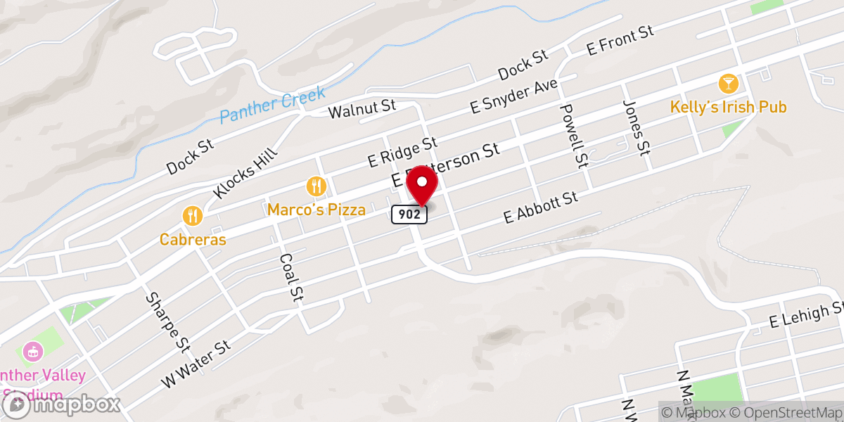 Map showing location of St John the Baptist Byzantine Catholic Church