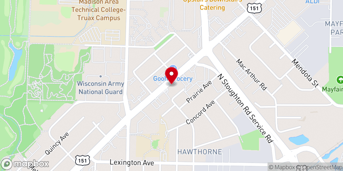 Map showing location of Chapel of Faith Anglican Church Madison