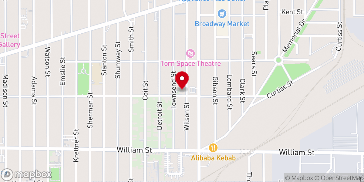 Map showing location of St. Stanislaus B&M Roman Catholic Church