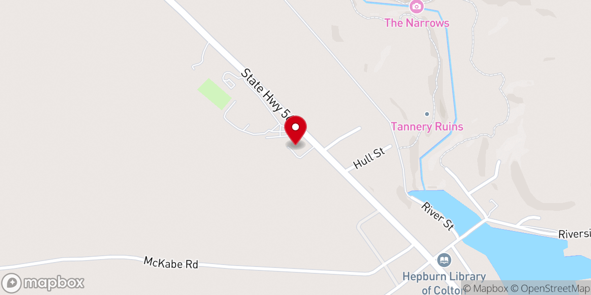 Map showing location of Saint Patrick Church