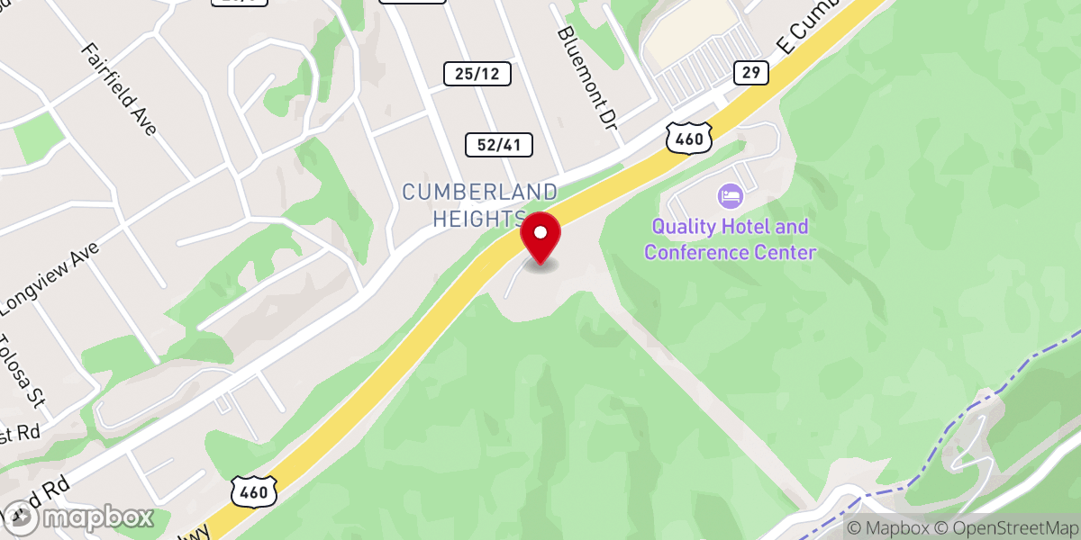 Map showing location of Mid-Way Christian Church
