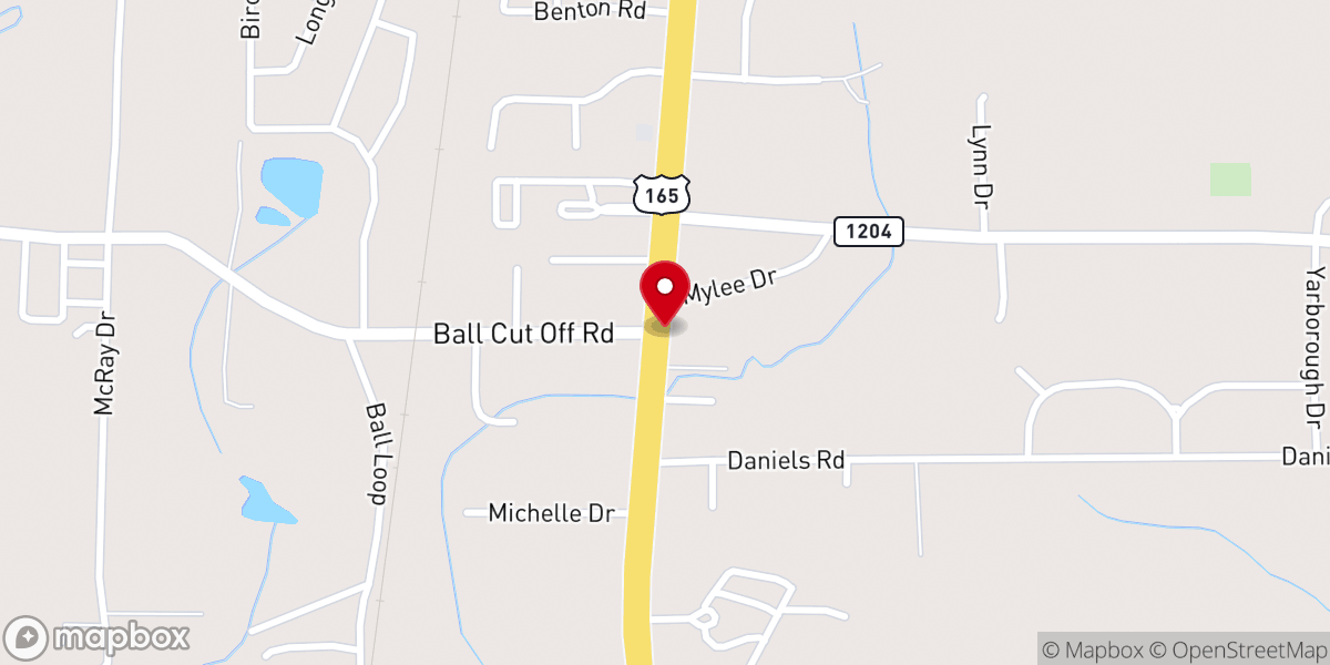 Map showing location of Ball