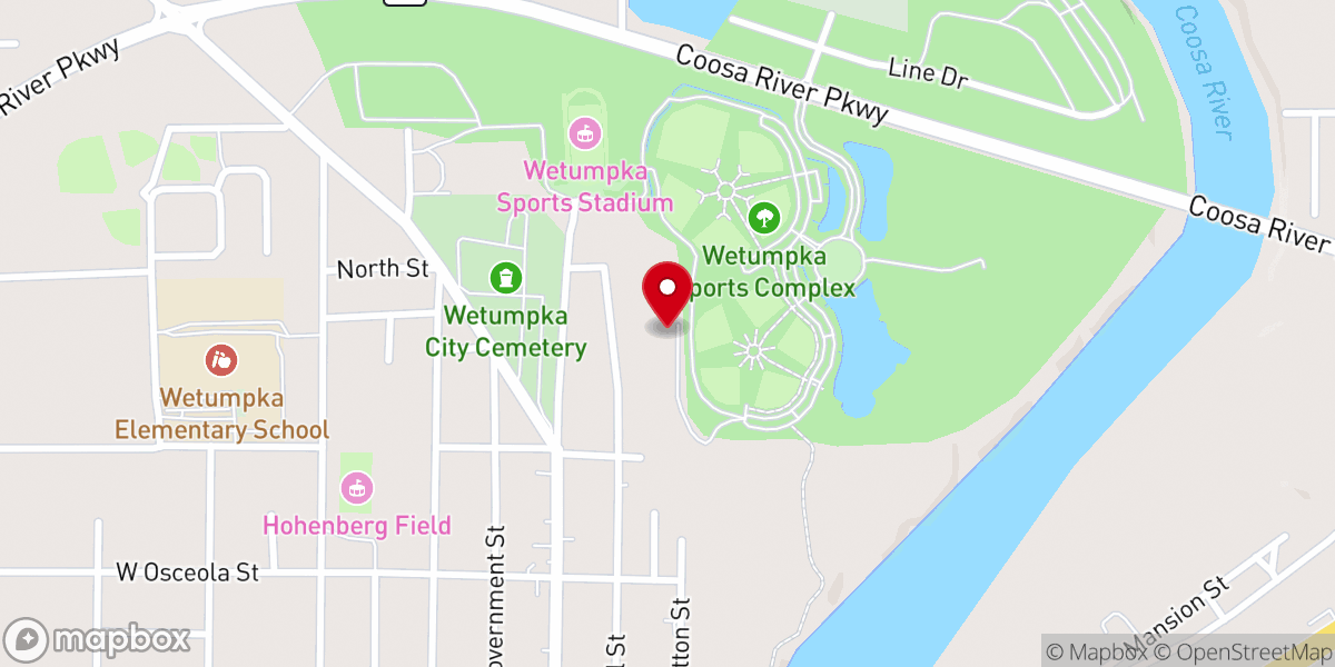 Map showing location of Gethsemane Church of God in Christ