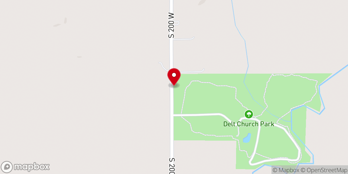 Map showing location of Delt Church Park