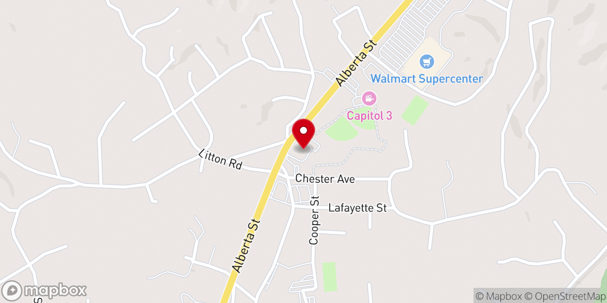 Map showing location of Bethlehem Baptist Church of Oneida