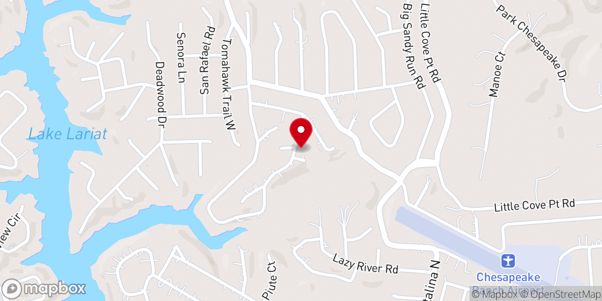 Map showing location of Living Hope Calvert