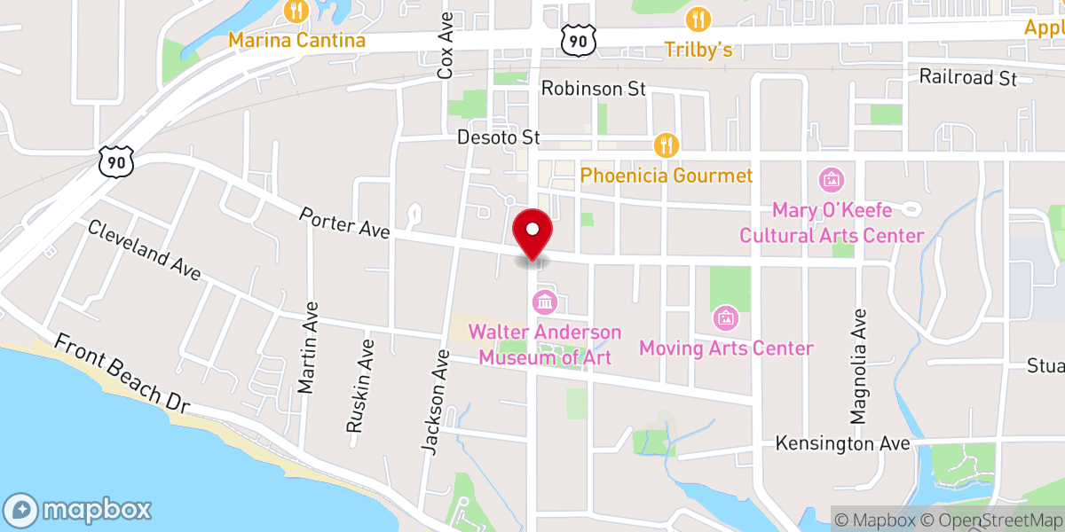 Map showing location of Jesus Christ Apostolic Church of Restitution Inc