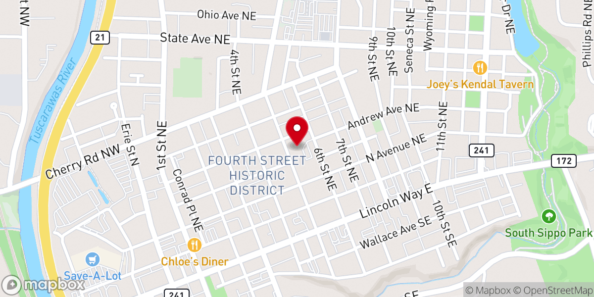 Map showing location of The Salvation Army