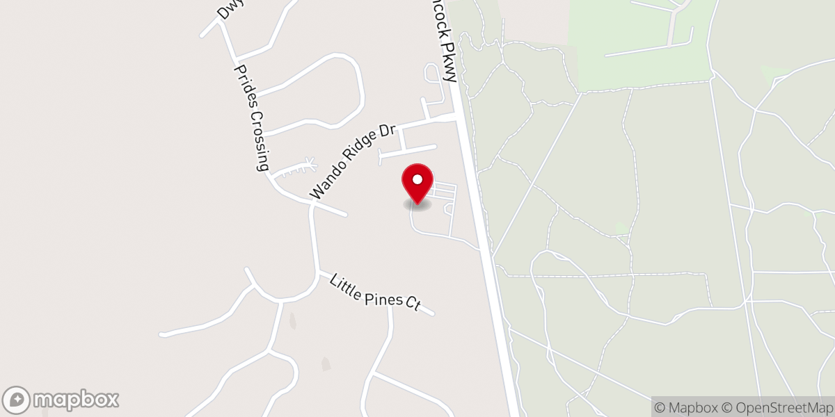 Map showing location of New Covenant Presbyterian Church