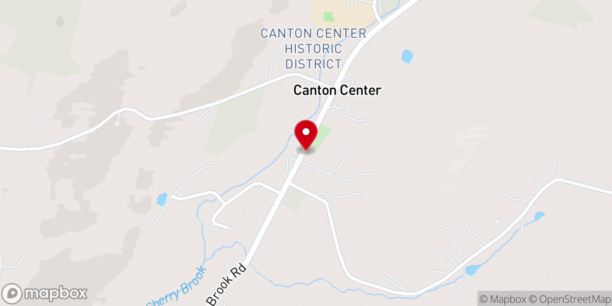 Map showing location of Canton Center Little Free Pantry