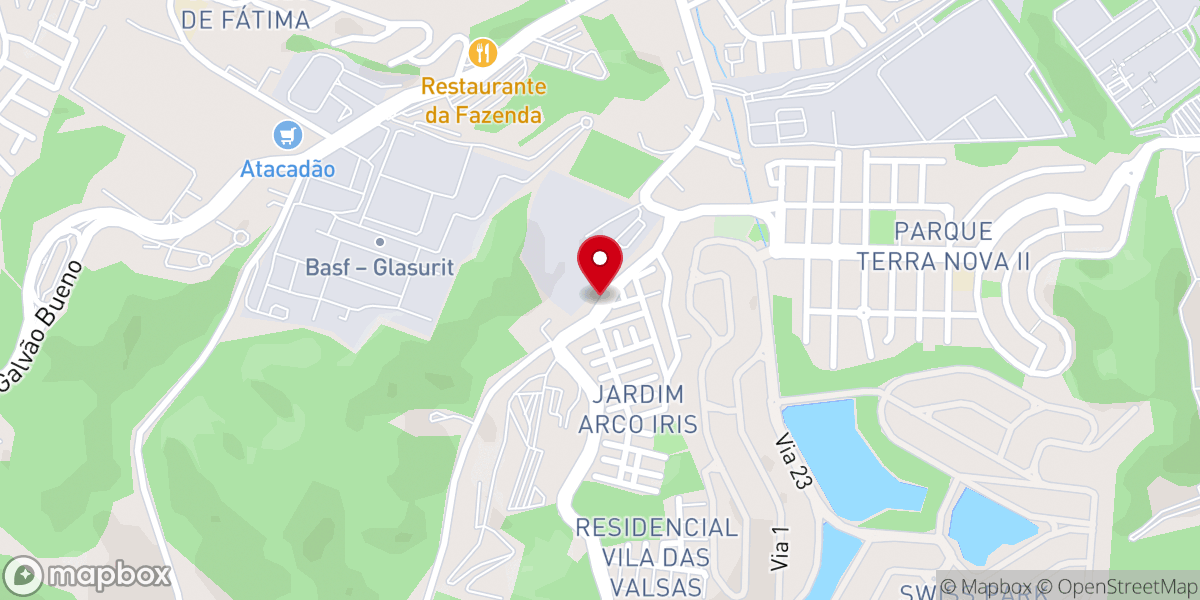 Map showing location of Igreja Batista Alfa e Ômega