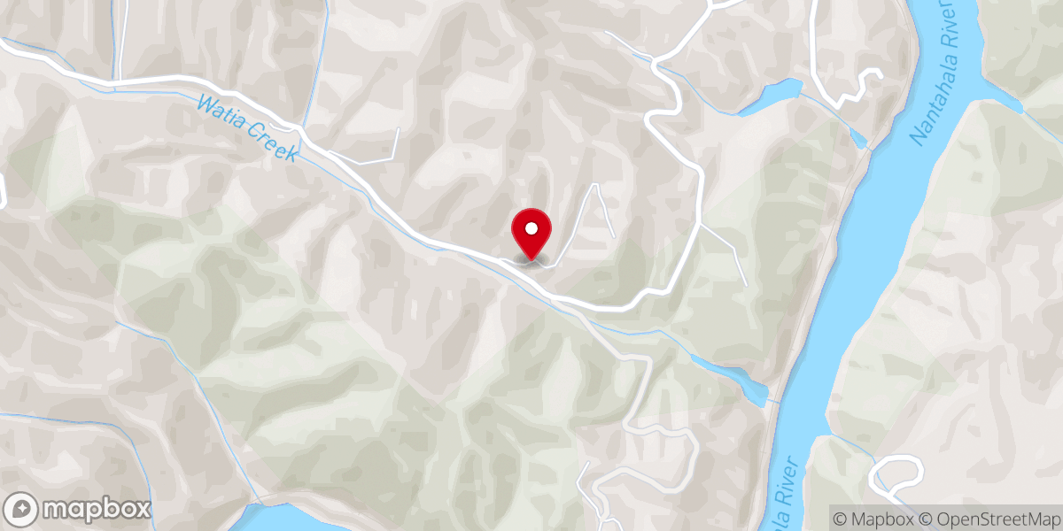 Map showing location of Watia Church