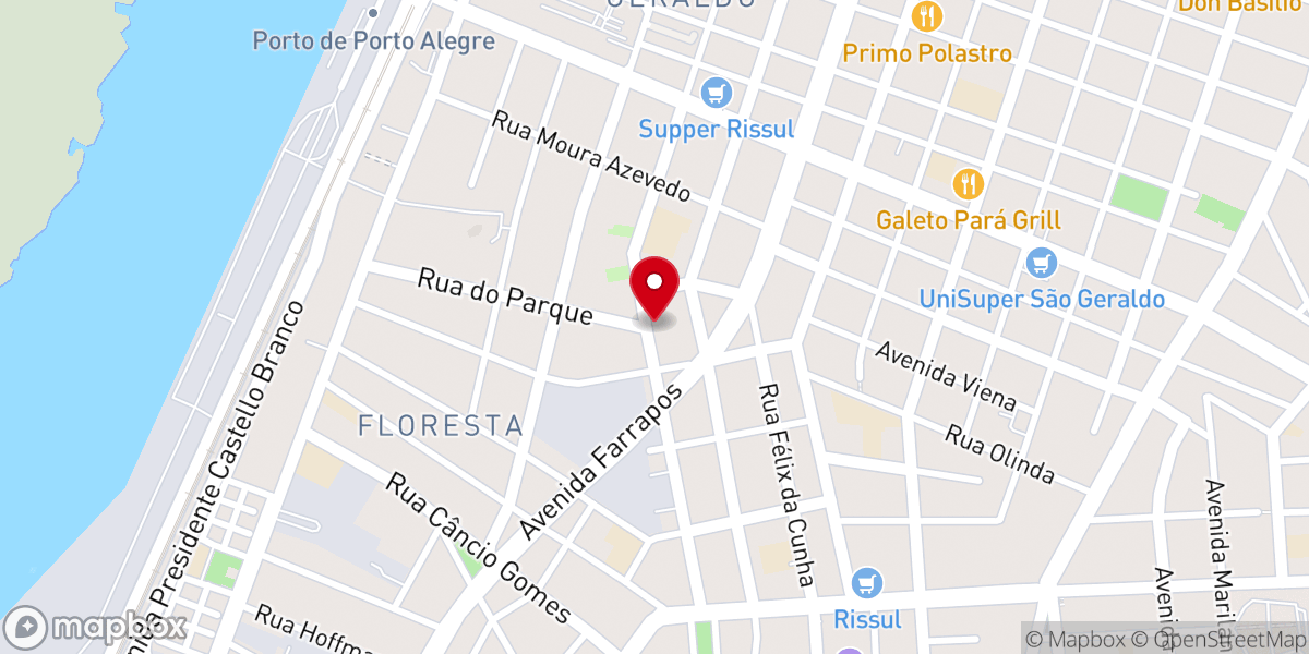 Map showing location of Igreja Conde | Primeira Igreja Batista de Porto Alegre