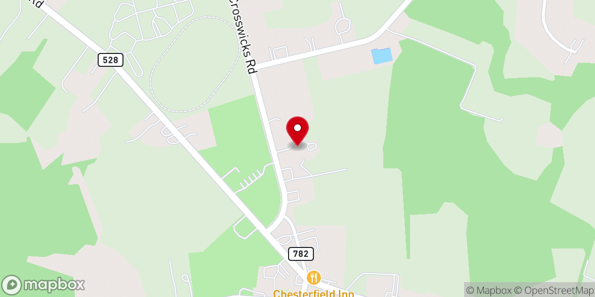 Map showing location of Fellowship CrossPoint Church