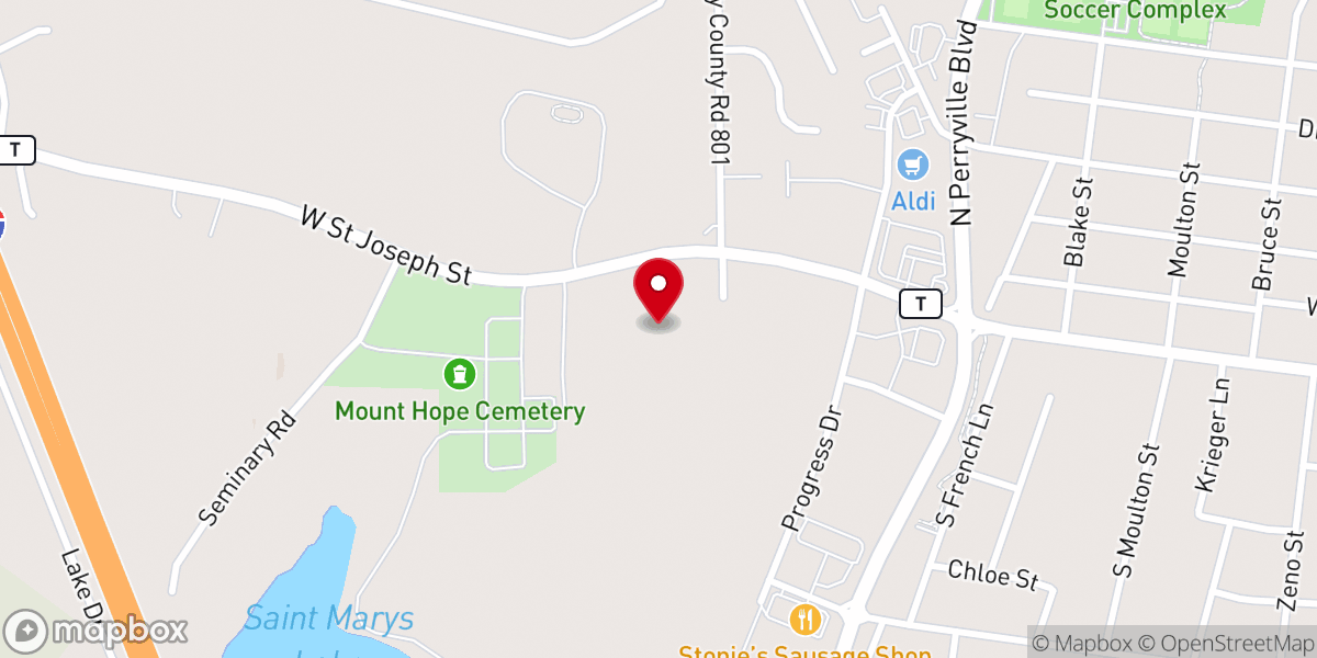 Map showing location of Miraculous Medal Shrine Visitor Center Gift Shop
