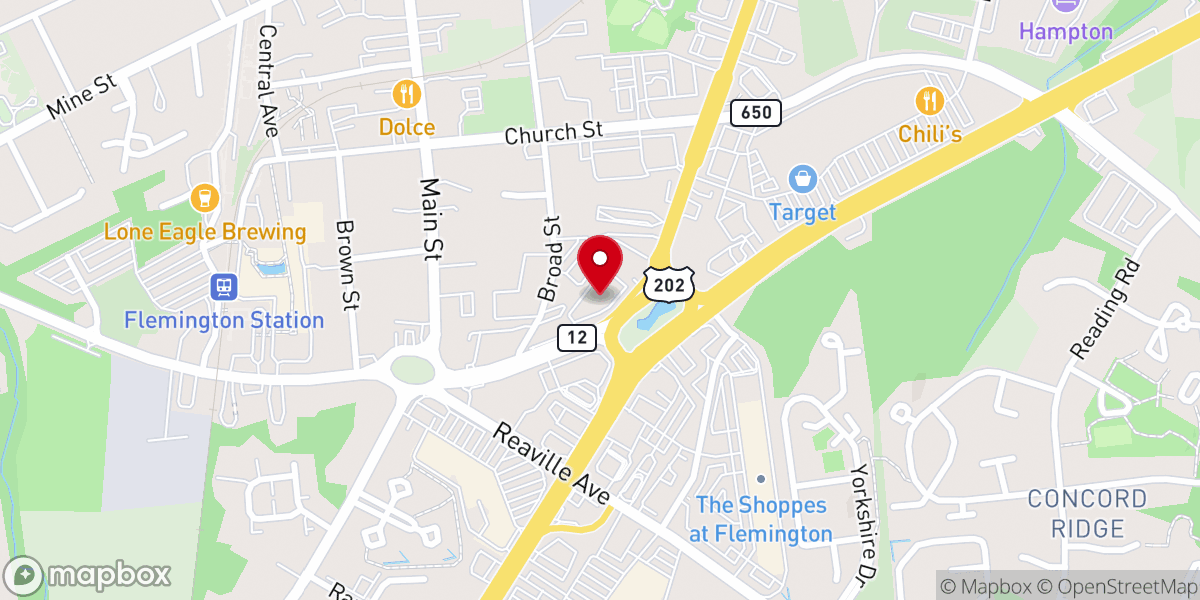 Map showing location of FASTSIGNS of Flemington, NJ