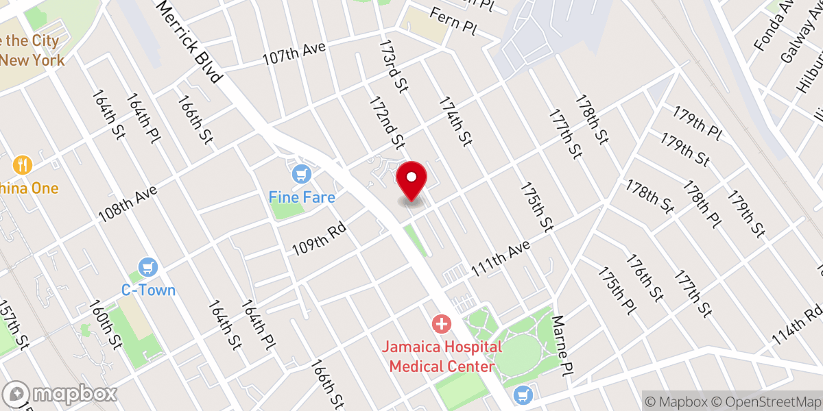 Map showing location of St Benedict the Moor Church