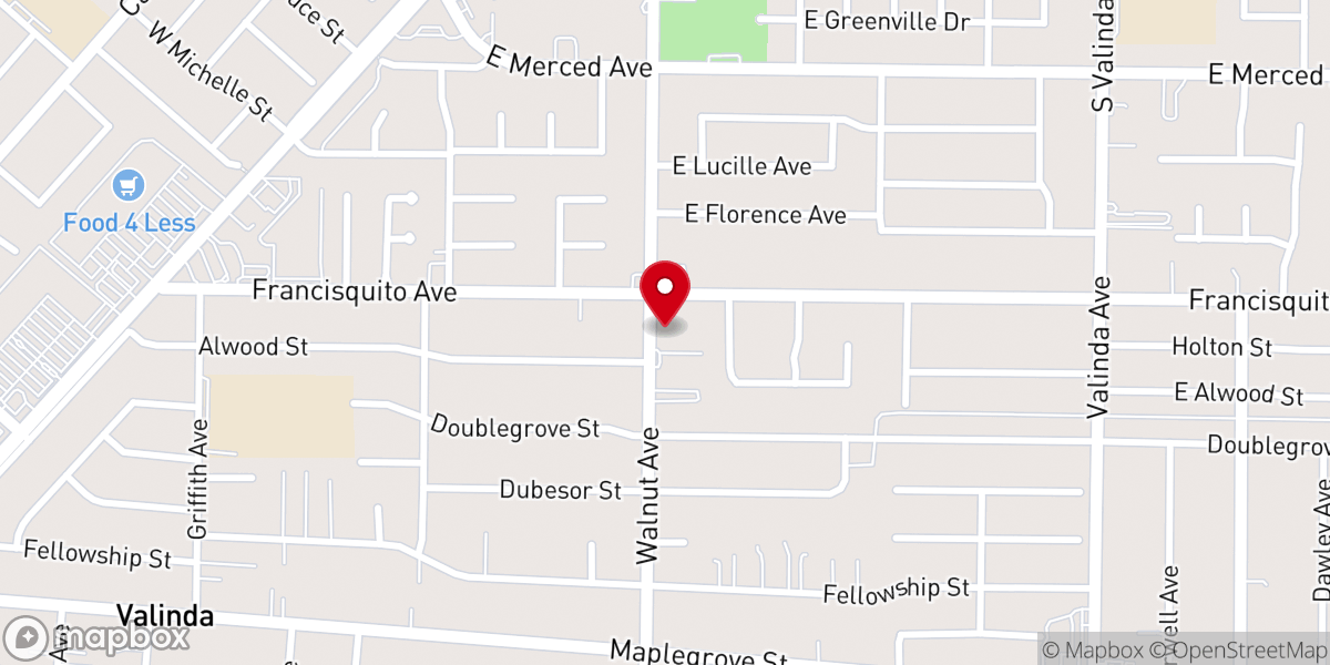 Map showing location of St. Stephen Baptist Church tuesday and thursday 5-9pm