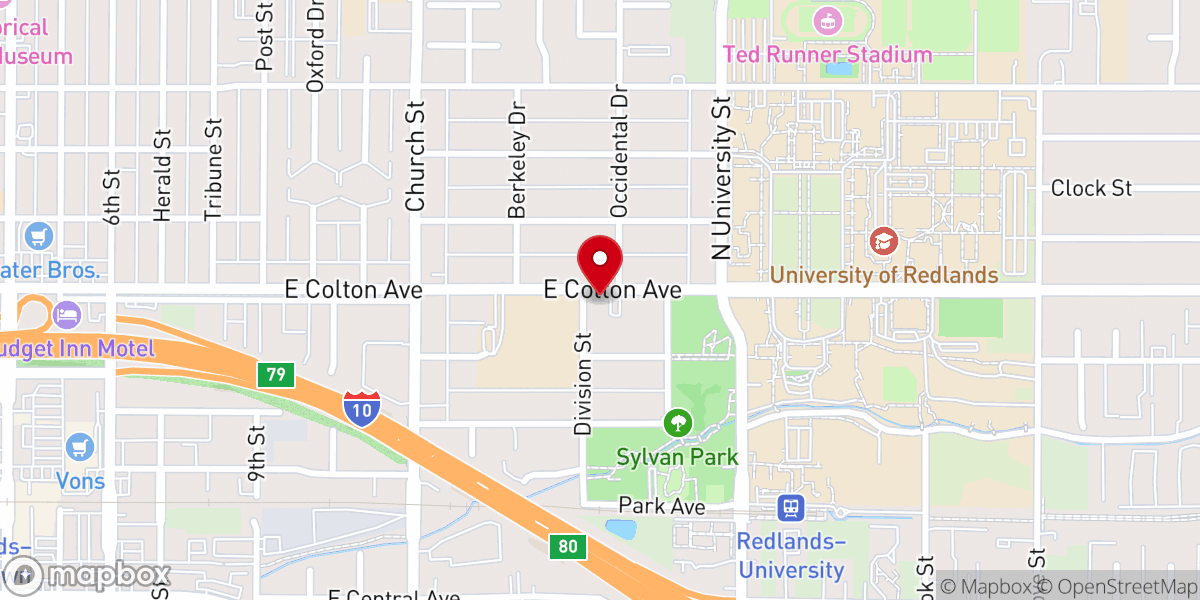Map showing location of University United Methodist Church