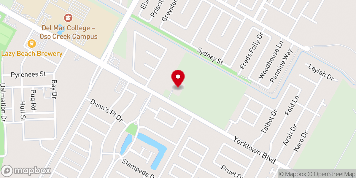 Map showing location of Oso Creek Church