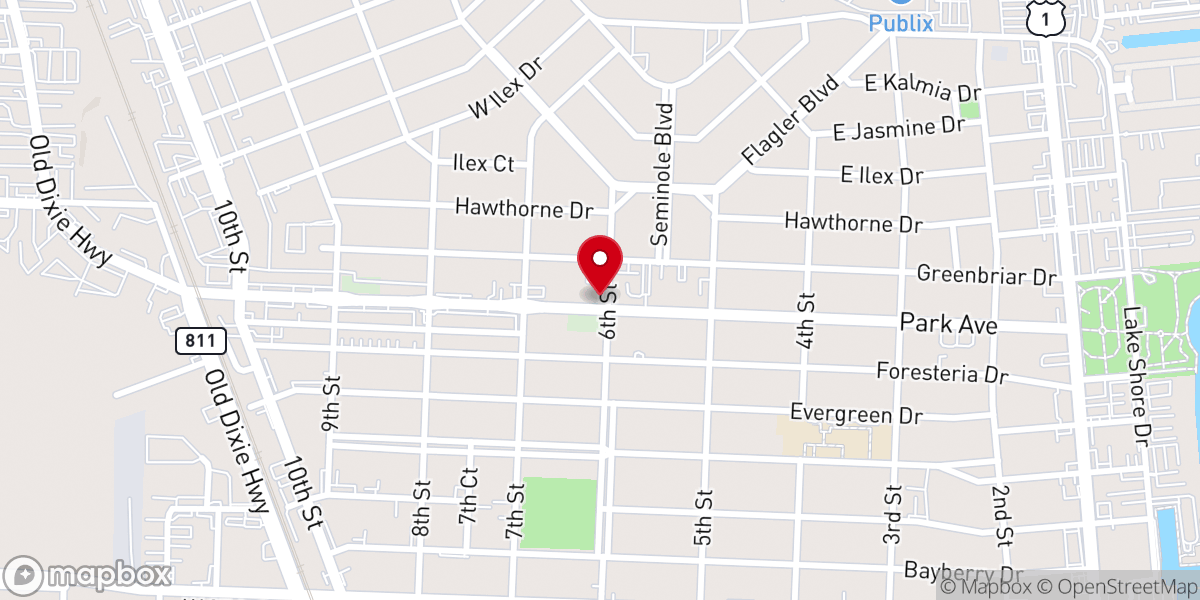 Map showing location of Vintage Worship Gathering