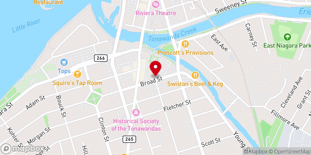 Map showing location of The Salvation Army of Tonawanda, NY