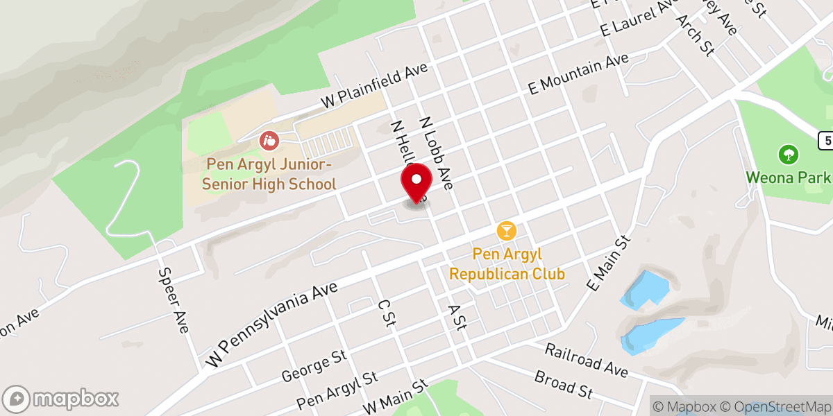 Map showing location of St Elizabeth convent