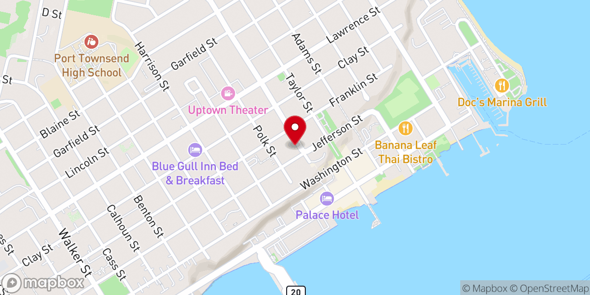 Map showing location of St. Paul's Episcopal Church