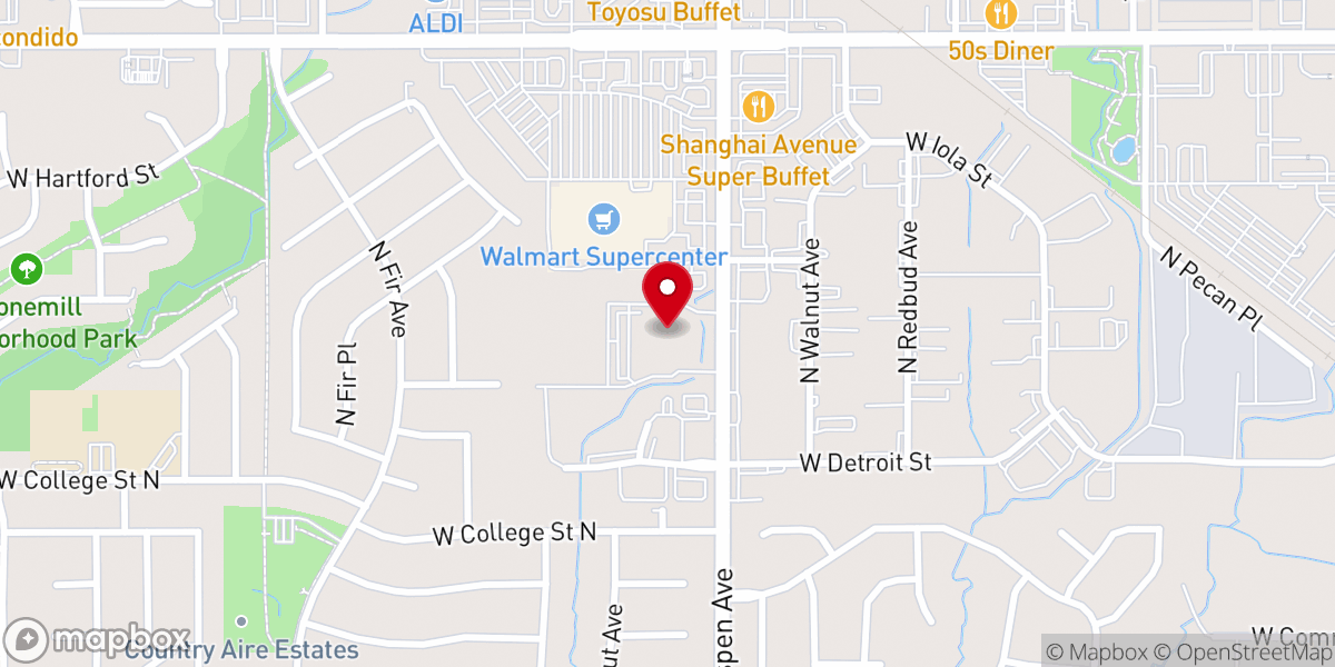 Map showing location of Immanuel Lutheran Church