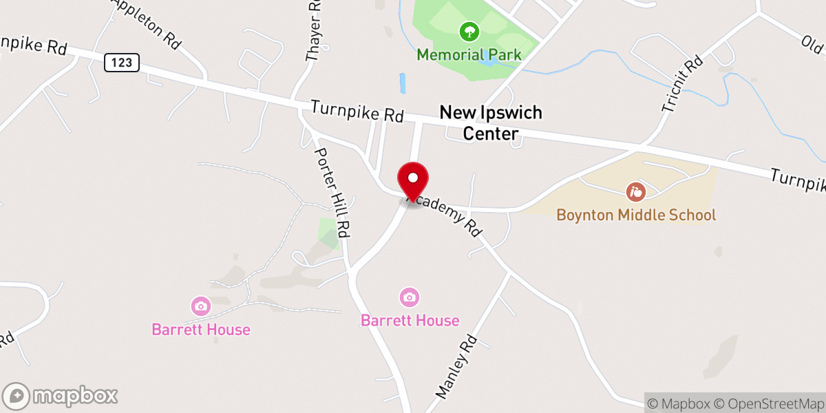 Map showing location of Community Christian Church