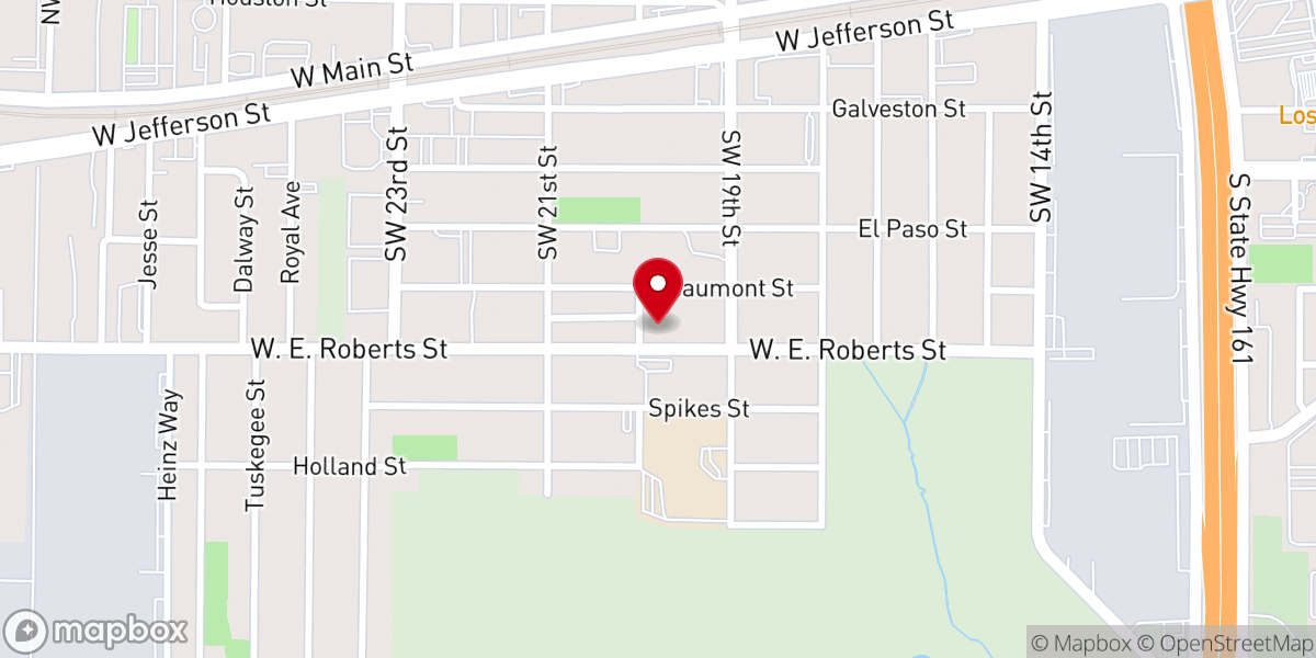 Map showing location of Dalworth Park Church of Christ