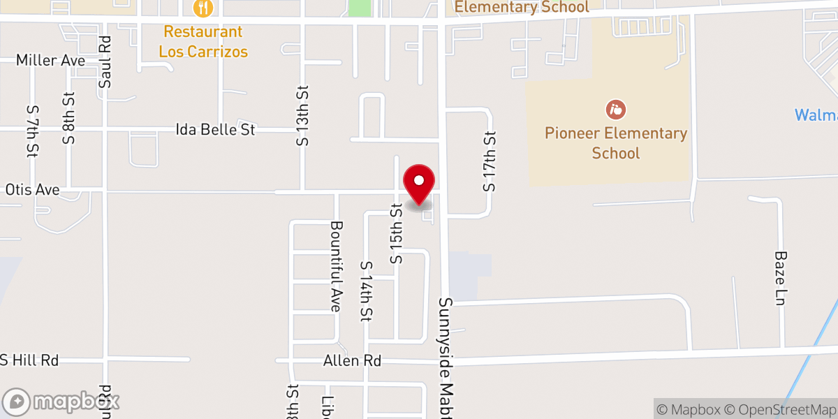Map showing location of El Buen Pastor