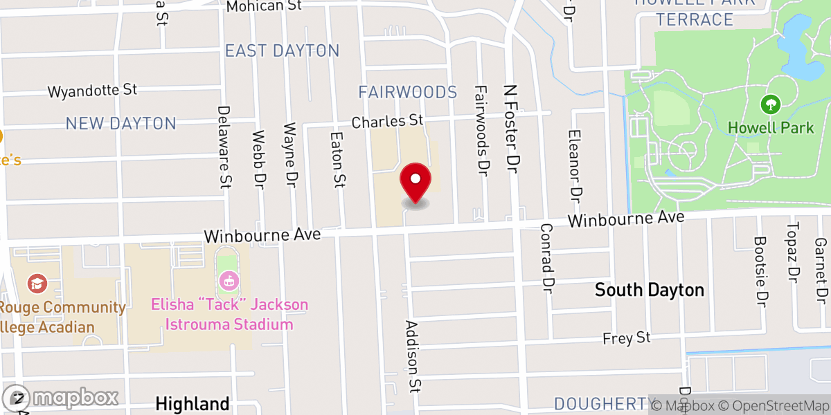 Map showing location of HOPE Ministries