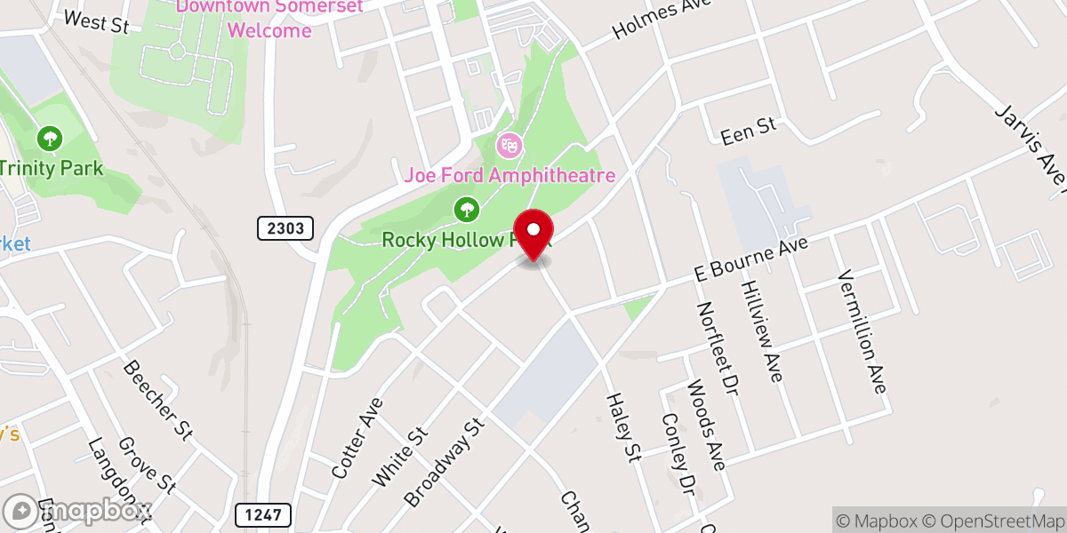 Map showing location of Outreach For Jesus