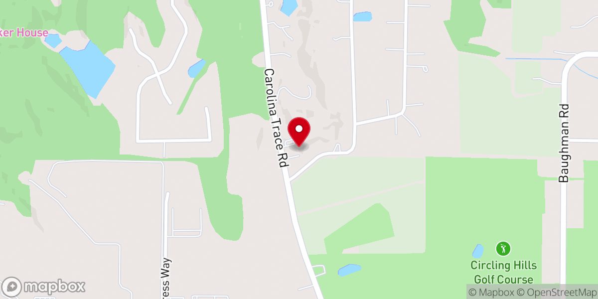 Map showing location of Triumphant Baptist Church