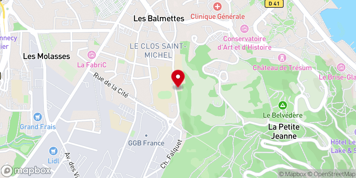 Map showing location of Oblats de Saint François de Sales