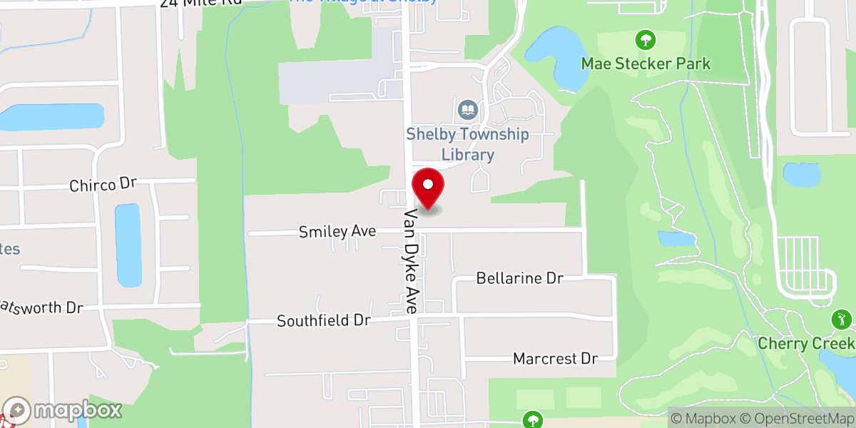 Map showing location of New Hope Christian Church