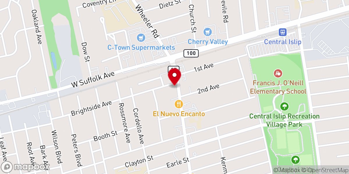 Map showing location of Episcopal Church of the Messiah