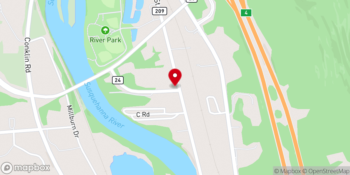 Map showing location of First United Methodist Church of Kirkwood