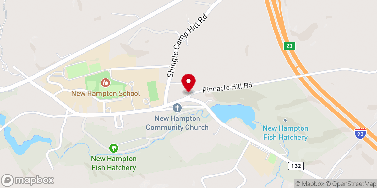 Map showing location of New Hampton Town Clerk