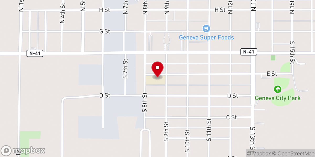 Map showing location of Saint Joseph Catholic Church, Geneva