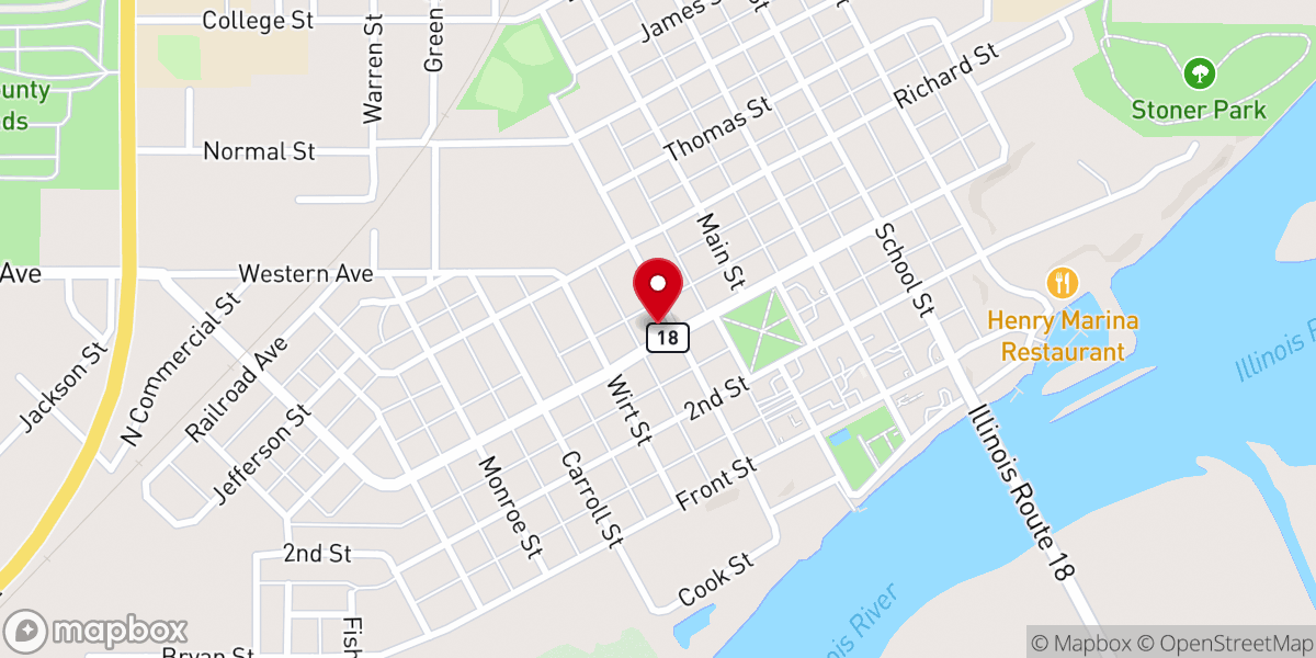 Map showing location of St John's Church